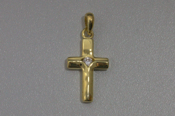 Kreuz Silber 925 vergoldet